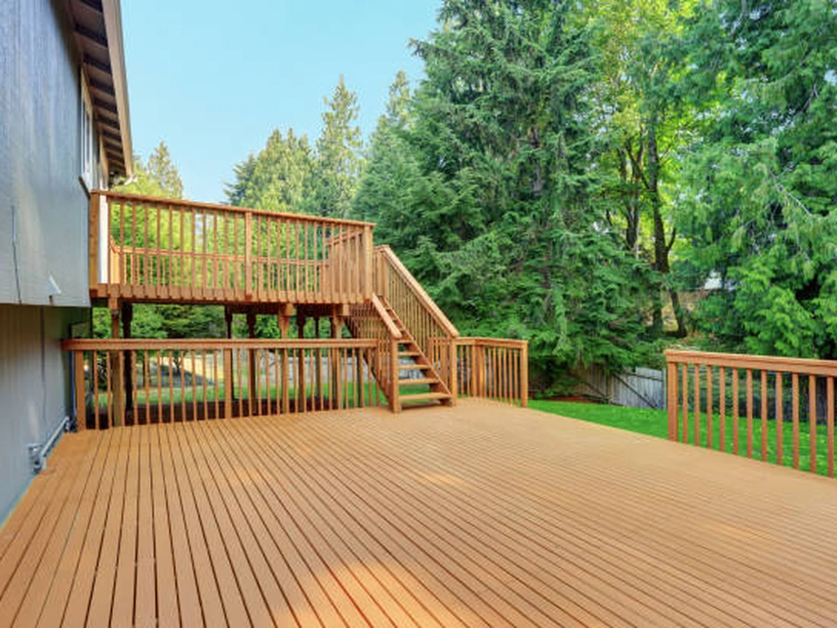 deck-painting-large-elevated-wooden-surrey-decorators Deck Painting - Deck Painting Large Elevated Wooden