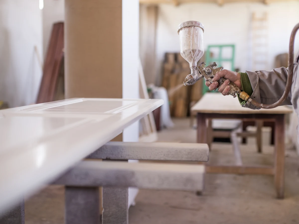 House Painting - Painting Decorating Person Spray White